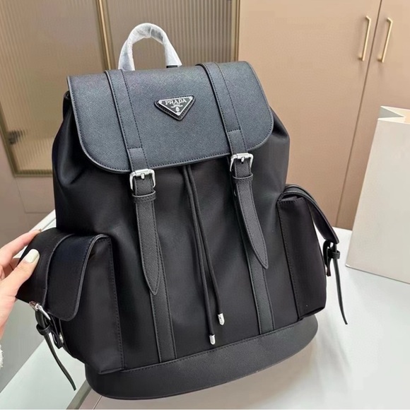 Prada Black Nylon Backpack - Picture 1 of 4